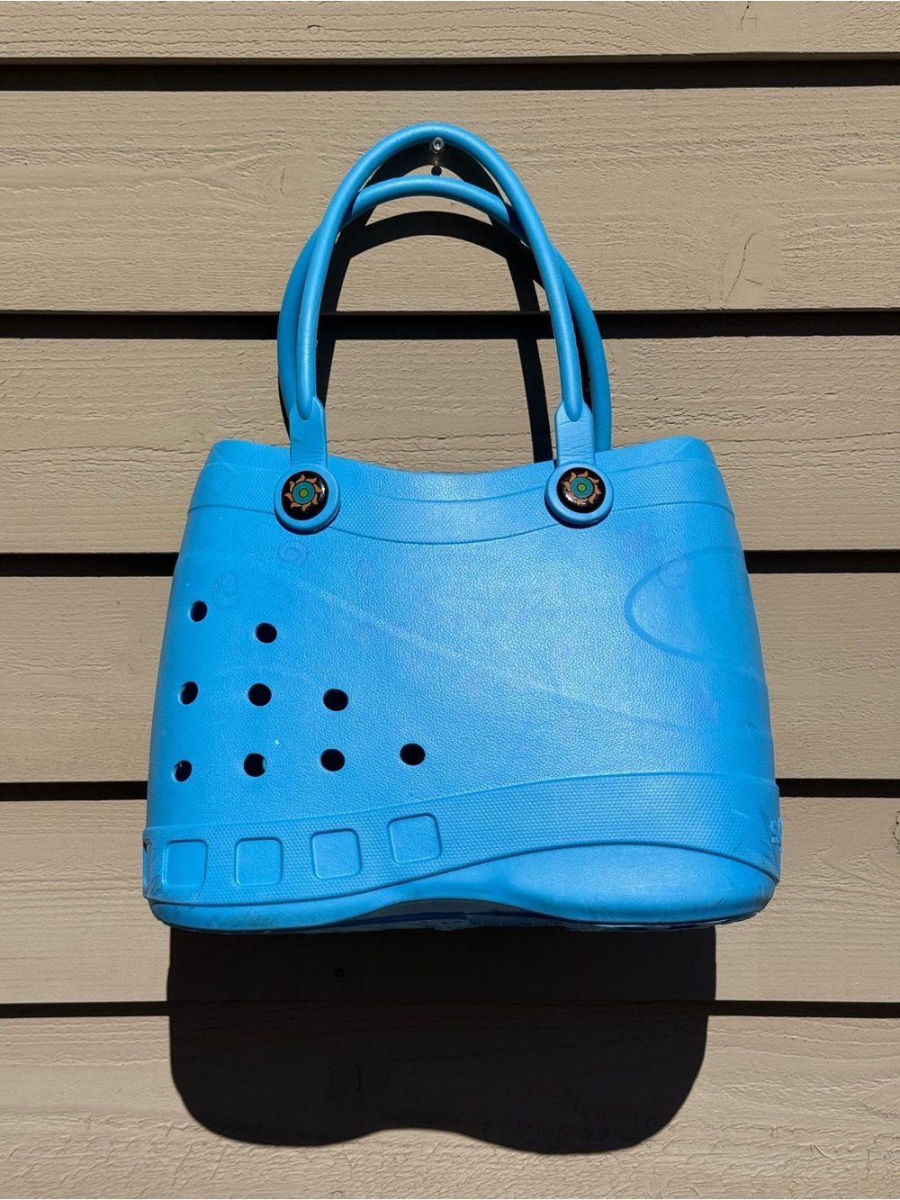 Optari Sol Rubber Tote Bag Light Blue